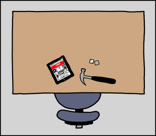 a picture of a typical desk